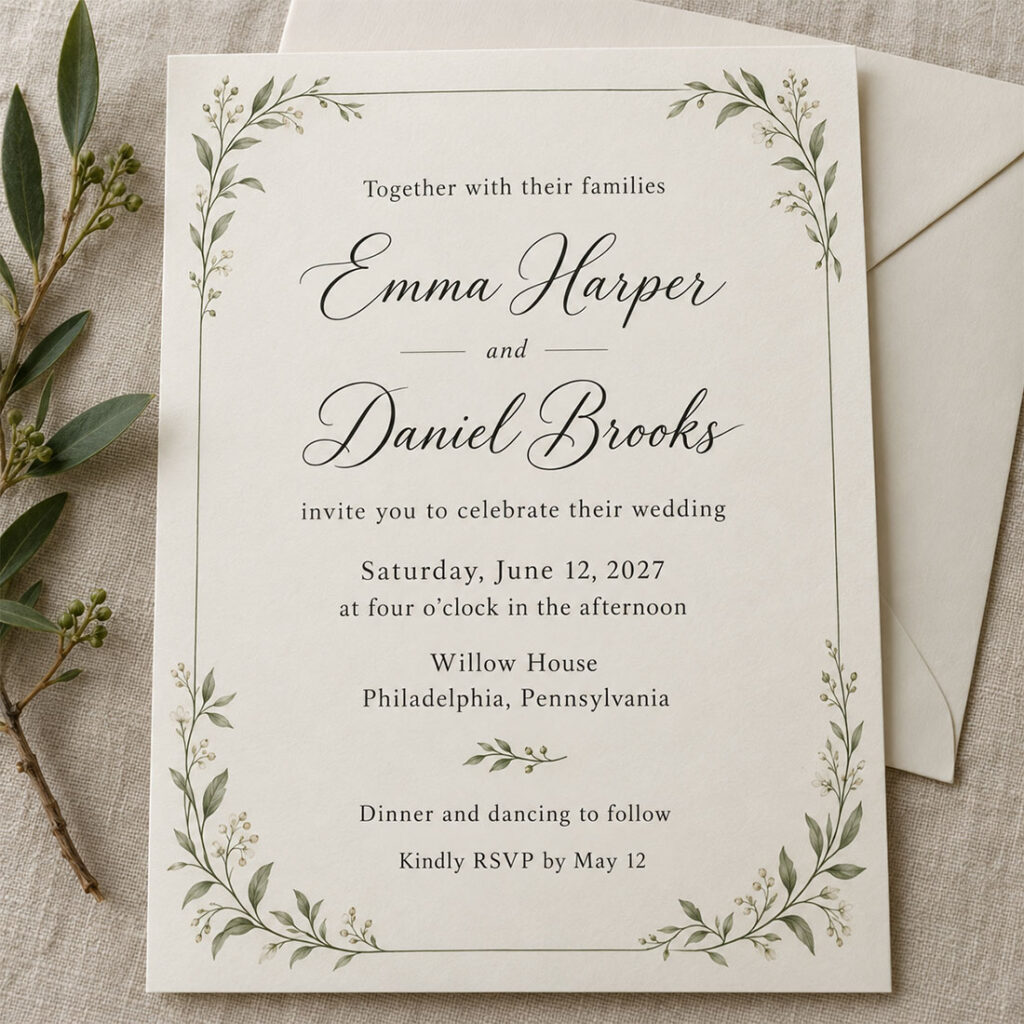 Wedding Einvite Sample VistaPrint Wedding Invitations: Templates & Coupon