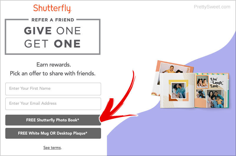 shutterfly free photo book refer