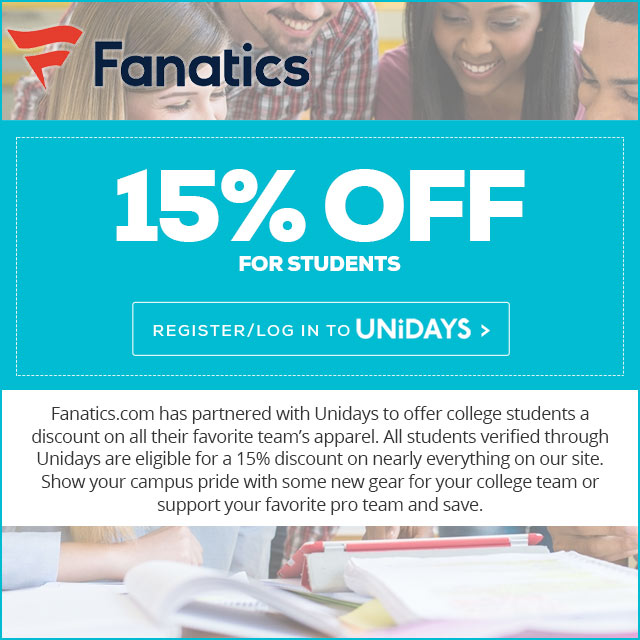 student discount fanatics 15
