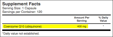 supplement ubiquinone dosage