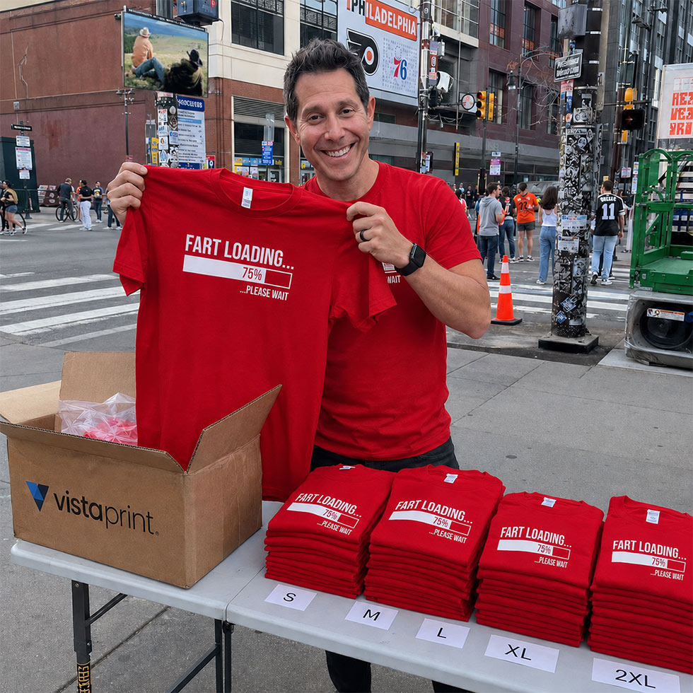 t-shirt order distribution by size