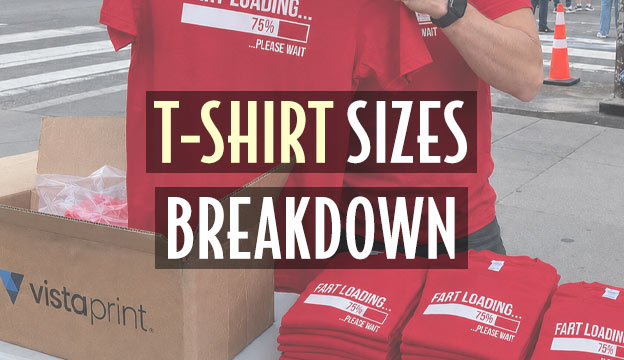 t-shirt size group order breakdown