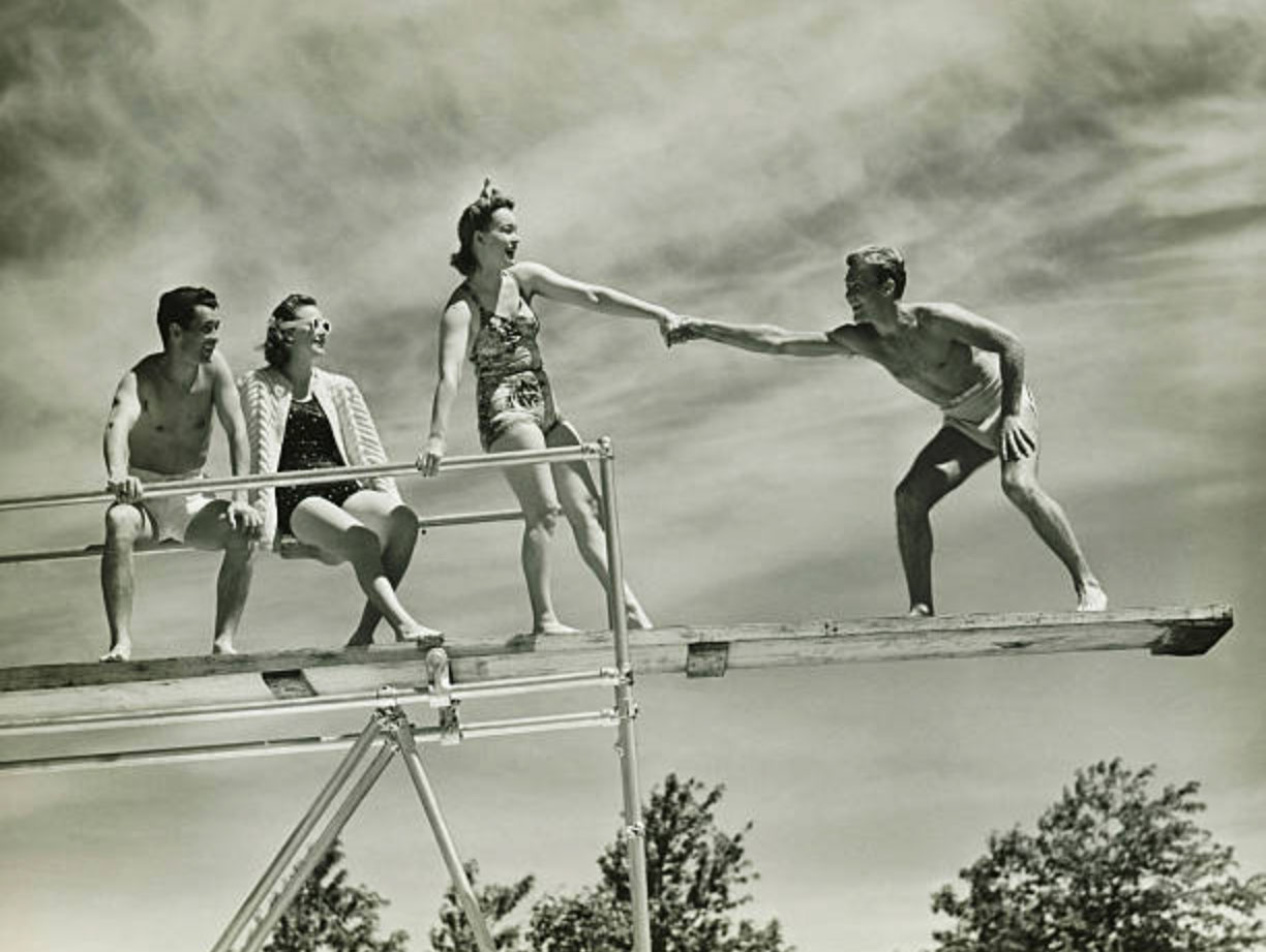 taking plunge vintage high dive