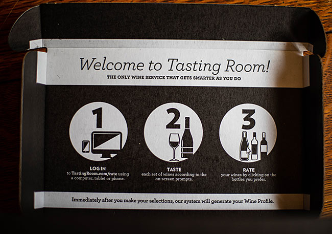 tasting room kit instructions