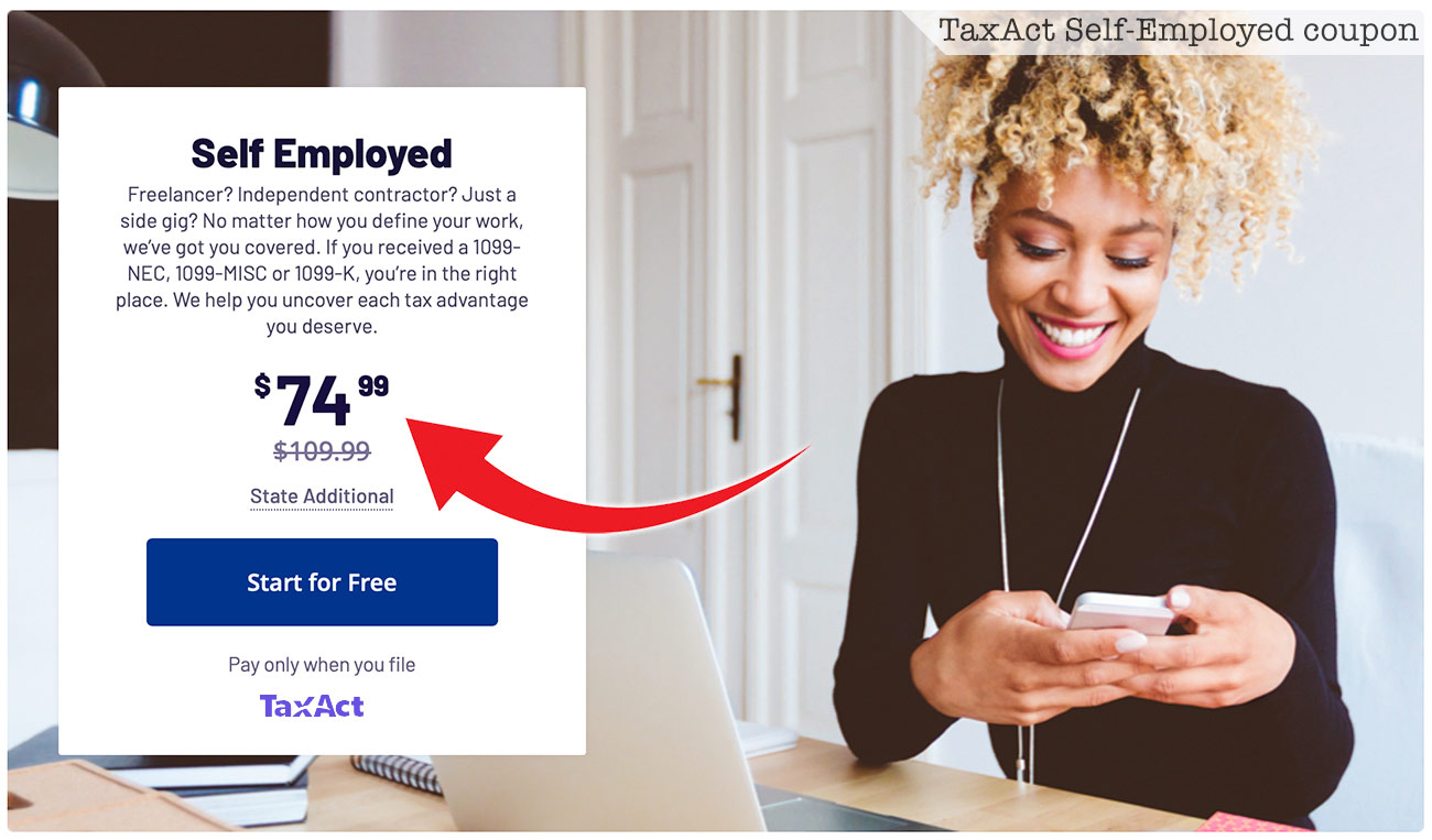 taxact self employed coupon