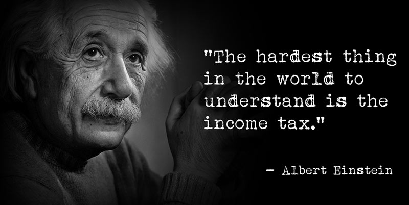 taxes quote einstein