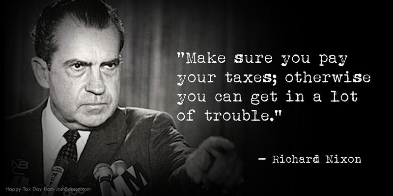 taxes quote richard nixon