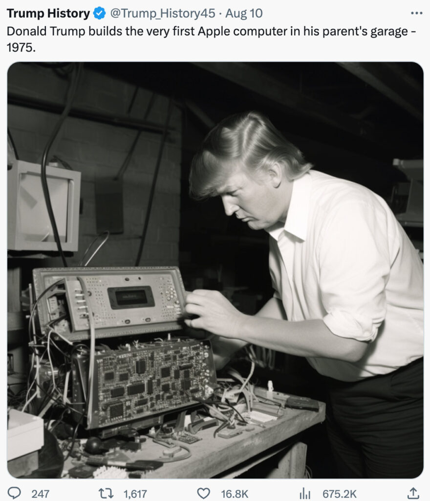 trump history apple computer