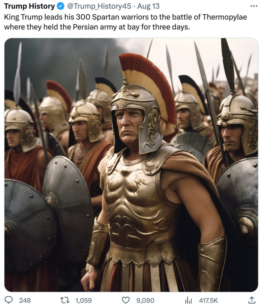 trump history spartan warrior