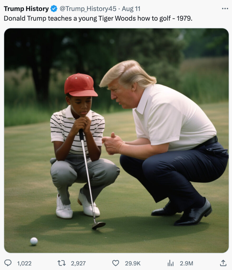 trump history tiger woods