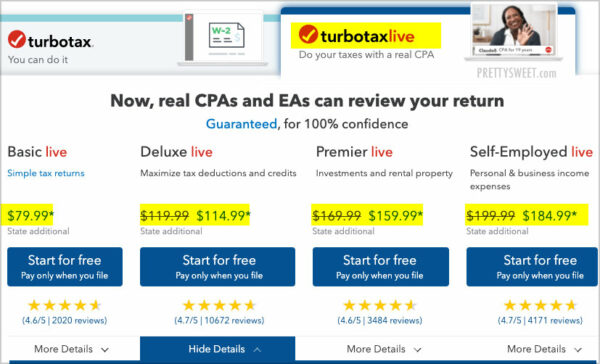 how-much-does-turbotax-cost-new-prices-state-fee