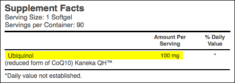 ubiquinol coqh vitamin