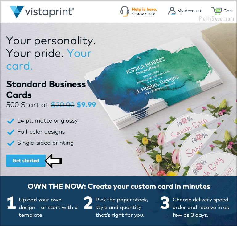 Vistaprint Free Business Cards? 500 for 9.99 Promo is Better!