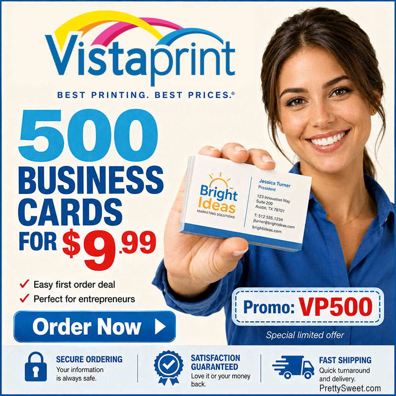 vistaprint biz cards 500 999