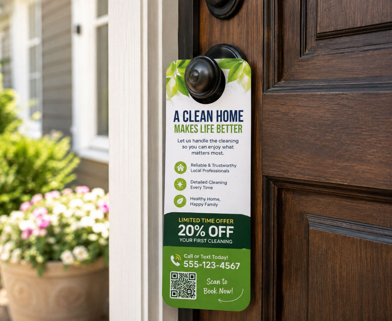 vistaprint door hanger qr code