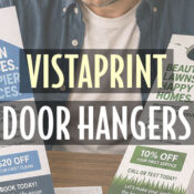 vistaprint door hangers header
