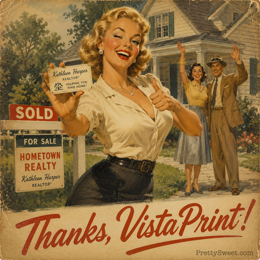 vistaprint realtor business cards