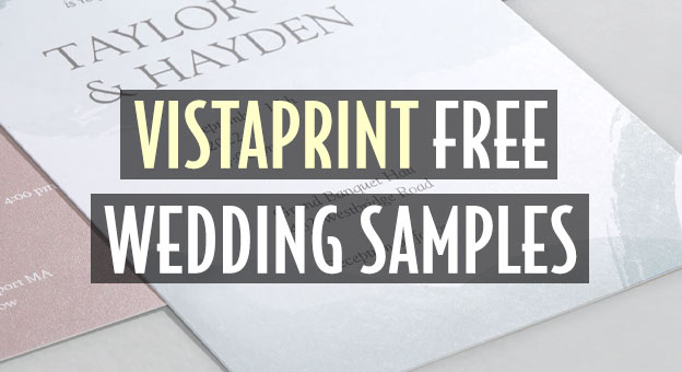 vistaprint wedding free samples