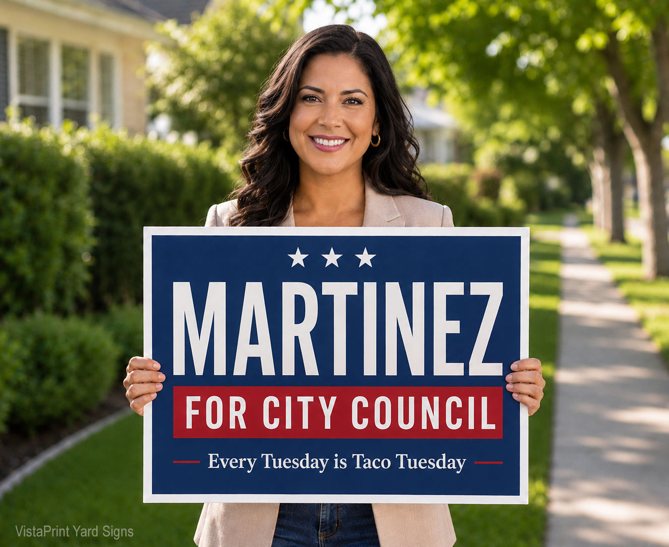 vistaprint lawn sign election