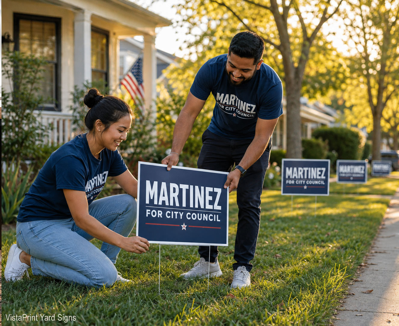 vistaprint yard sign political