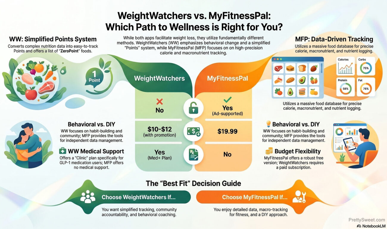 weight watchers vs myfitnesspal compare