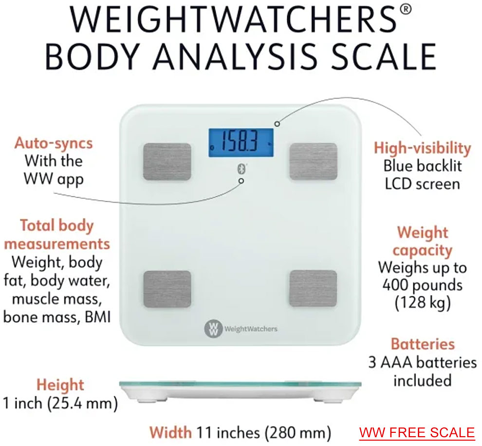 weightwatchers free scale detail