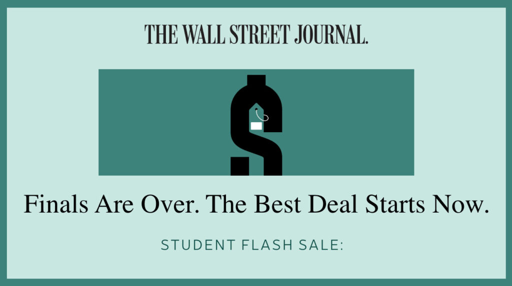 wsj student discount pricing